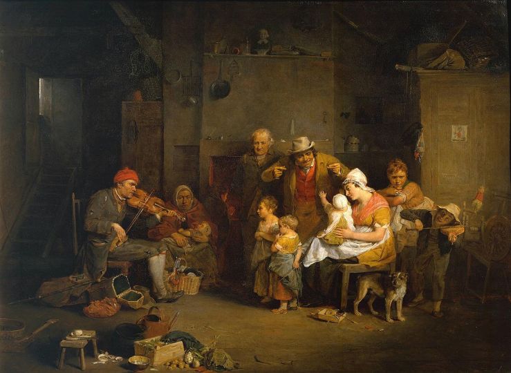 Painting 'The Blind Fiddler' 1806